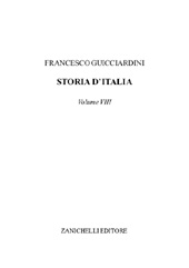 E-book, Storia d'Italia : volume VIII, Guicciardini, Francesco, Zanichelli