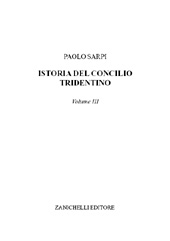 E-book, Istoria del Concilio tridentino : volume III., Zanichelli