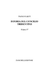 E-book, Istoria del Concilio tridentino : volume IV., Zanichelli