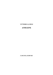 eBook, Antigone, Alfieri, Vittorio, Zanichelli