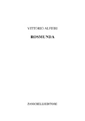 E-book, Rosmunda, Alfieri, Vittorio, Zanichelli