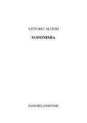 E-book, Sofonisba, Alfieri, Vittorio, Zanichelli