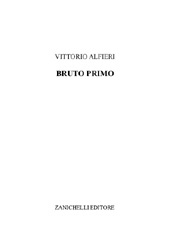 E-book, Bruto primo, Alfieri, Vittorio, Zanichelli
