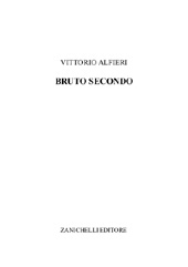 E-book, Bruto secondo, Alfieri, Vittorio, Zanichelli