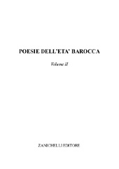 E-book, Poesie dell'età barocca : volume II., AA.VV., Zanichelli