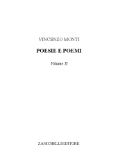 E-book, Poesie e poemi : volume II., Monti, Vincenzo, Zanichelli