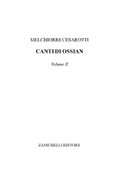 E-book, Canti di Ossian : volume II., Cesarotti, Melchiorre, Zanichelli