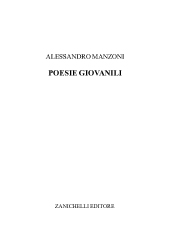 E-book, Poesie giovanili, Zanichelli