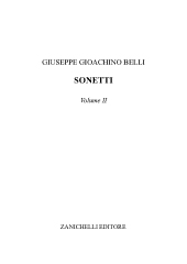 E-book, Sonetti : volume II., Zanichelli