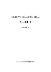 E-book, Sonetti : volume III., Zanichelli