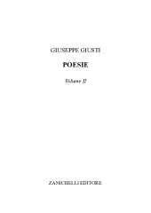 E-book, Poesie : volume II., Zanichelli