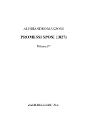 E-book, Promessi sposi [1827] : volume IV., Zanichelli