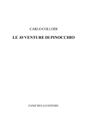 E-book, Le avventure di Pinocchio, Collodi, Carlo, Zanichelli