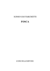 E-book, Fosca, Tarchetti, Iginio Ugo., Zanichelli