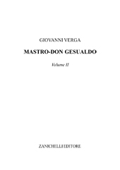 E-book, Mastro don Gesualdo : volume II., Zanichelli