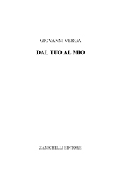 E-book, Dal tuo al mio [romanzo], Zanichelli