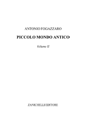 E-book, Piccolo mondo antico : volume II., Fogazzaro, Antonio, Zanichelli