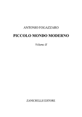 E-book, Piccolo mondo moderno : volume II., Zanichelli