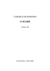 eBook, I viceré : volume III., Zanichelli