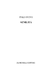 E-book, Senilità, Svevo, Italo, Zanichelli