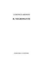 E-book, Il negromante, Ariosto, Ludovico, Zanichelli