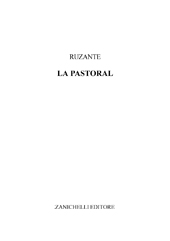 E-book, La Pastoral, Ruzante, Angelo Beolco detto il., Zanichelli