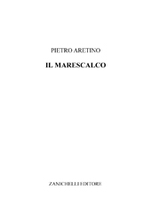 E-book, Il Marescalco, Zanichelli