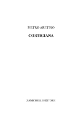 E-book, Cortigiana, Aretino, Pietro, Zanichelli