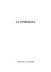 E-book, La Veniexiana, Anonimo, Zanichelli