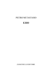 eBook, Ezio, Metastasio, Pietro, Zanichelli