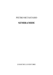 eBook, Semiramide, Zanichelli