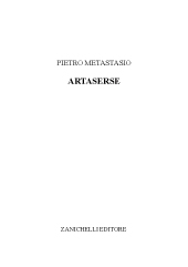 E-book, Artaserse, Metastasio, Pietro, Zanichelli