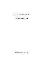 E-book, L'Olimpiade, Metastasio, Pietro, Zanichelli