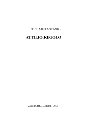 E-book, Attilio Regolo, Metastasio, Pietro, Zanichelli