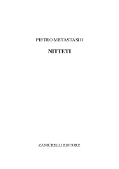 E-book, Nitteti, Metastasio, Pietro, Zanichelli