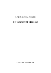 E-book, Le nozze di Figaro, Zanichelli