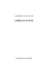 E-book, Così fan tutte, Zanichelli