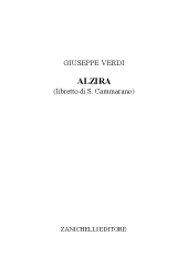 eBook, Alzira, Verdi, Giuseppe, Zanichelli