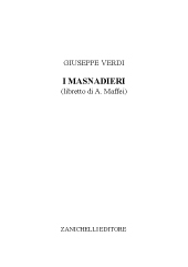 eBook, I masnadieri, Verdi, Giuseppe, Zanichelli