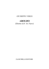 E-book, Aroldo, Verdi, Giuseppe, Zanichelli