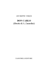 eBook, Don Carlo, Zanichelli