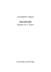 eBook, Falstaff, Verdi, Giuseppe, Zanichelli
