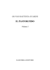 E-book, Il pastor fido : volume I, Zanichelli