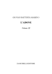 E-book, L'Adone : volume III, Marino, Giovan Battista, Zanichelli