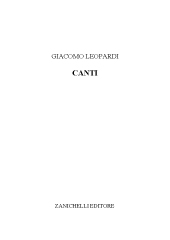 E-book, Canti, Zanichelli