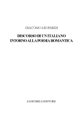 E-book, Discorso di un italiano intorno alla poesia romantica, Zanichelli