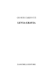 eBook, Levia gravia, Carducci, Giosue, Zanichelli