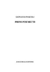 eBook, Primi poemetti, Zanichelli