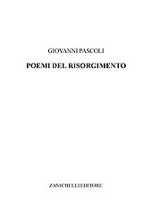 E-book, Poemi del Risorgimento, Pascoli, Giovanni, Zanichelli