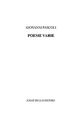 E-book, Poesie varie, Zanichelli
